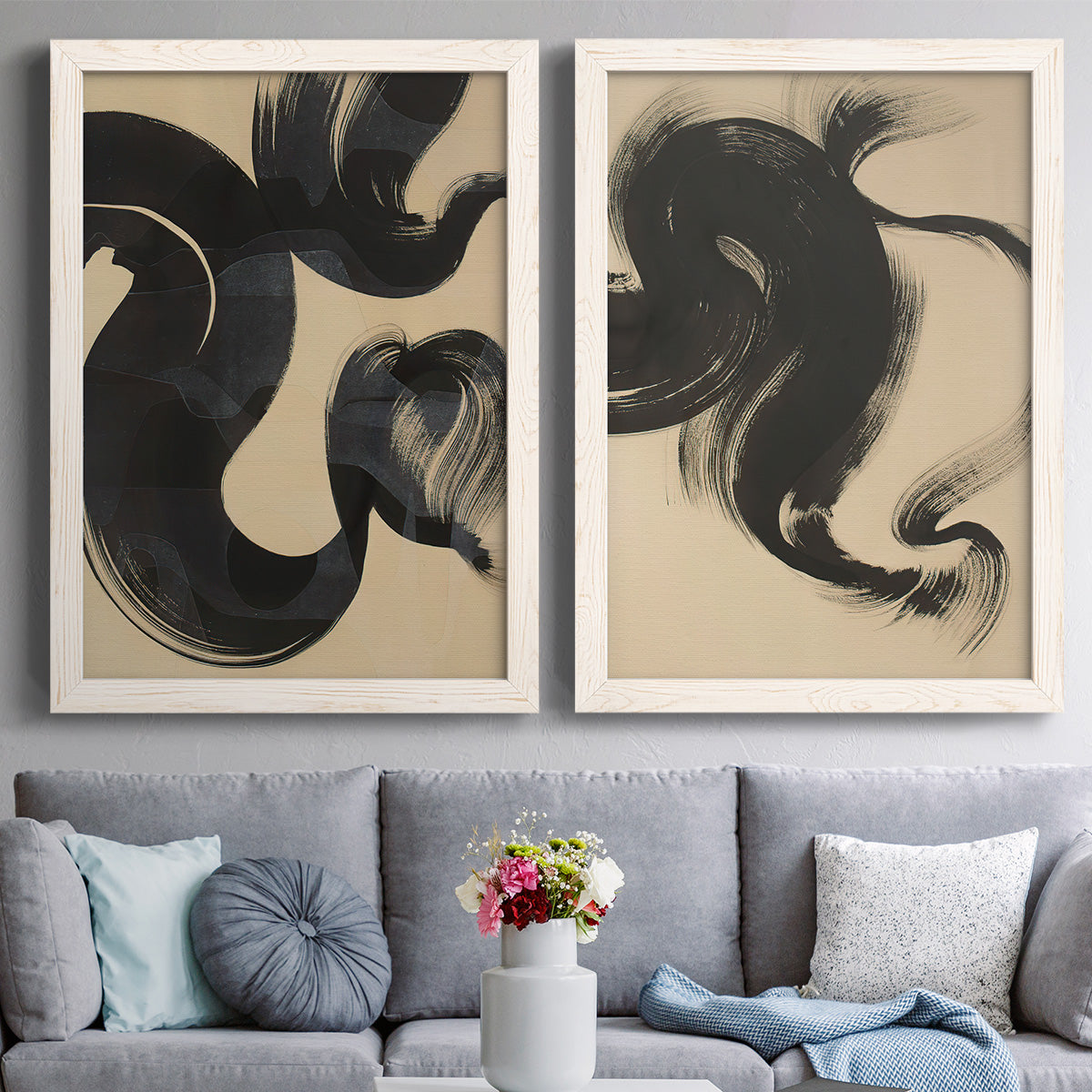 Sea Change I - Premium Framed Canvas 2 Piece Set - Ready to Hang