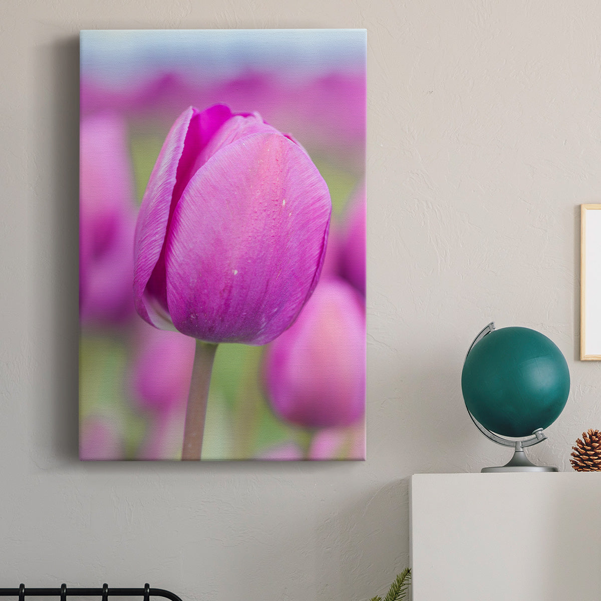 Magenta Stem - Canvas Art Print