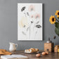 Blush & Black Wildflowers II Premium Gallery Wrapped Canvas - Ready to Hang