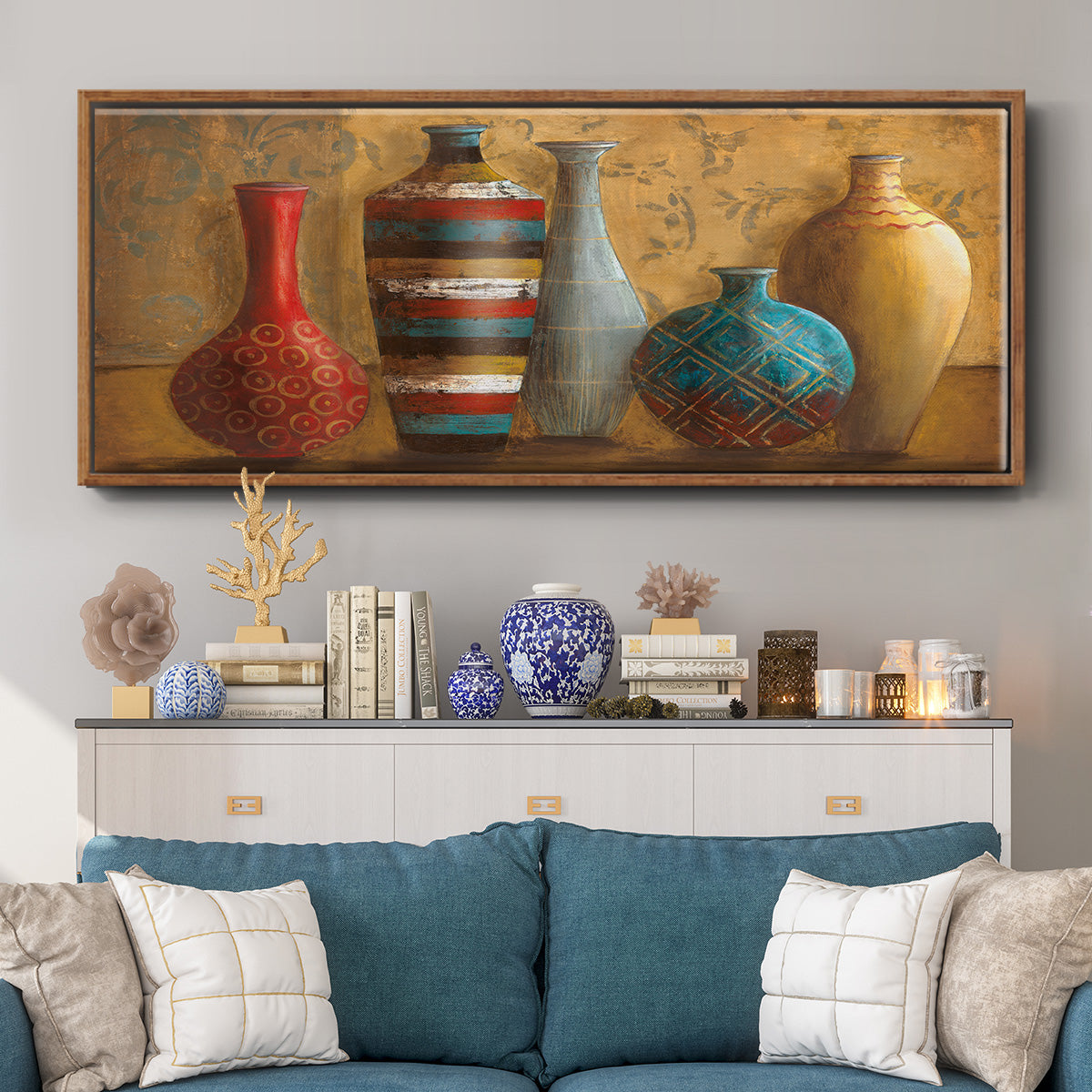 Vessels of Tabuk - Floater Framed Canvas Print