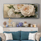 La Roseraie II - Floater Framed Canvas Print