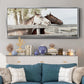 Friendly Visit - Floater Framed Canvas Print