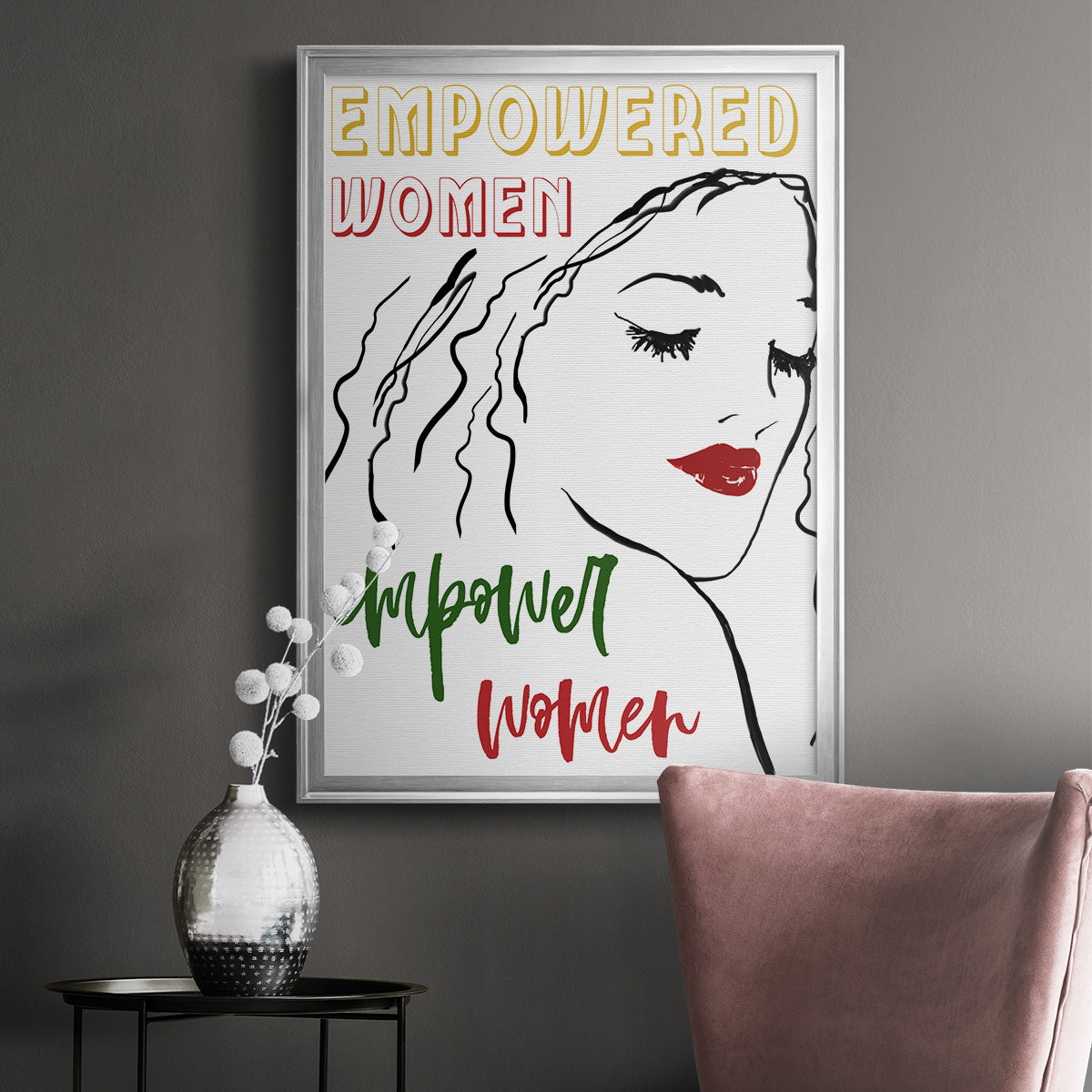 Empowered Women - Modern Framed Canvas Print