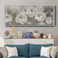 Cottage Roses - Floater Framed Canvas Print
