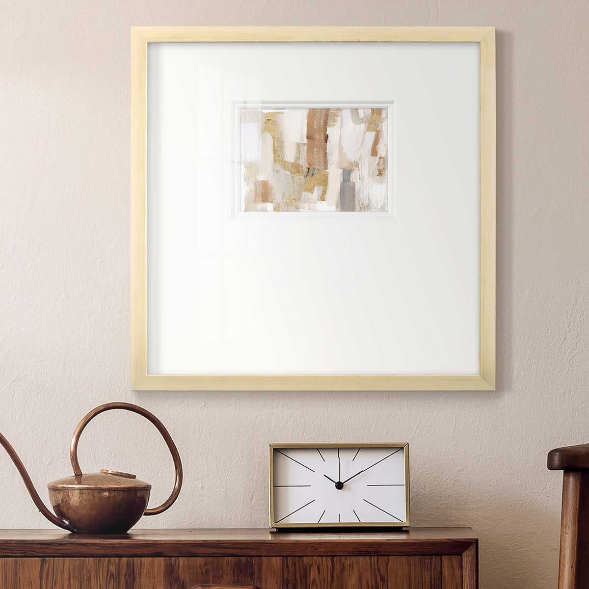 Gold Quartz I Premium Framed Print Double Matboard