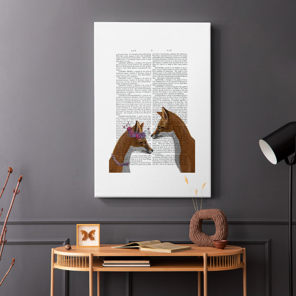 Fox Lovers - Canvas Art Print