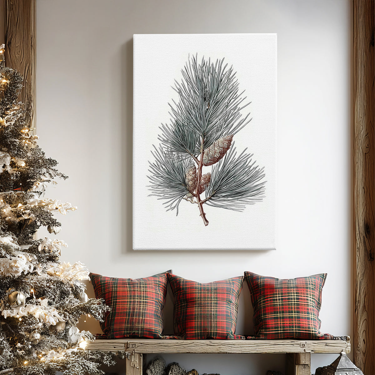 Evergreen of Silver Whisper - Canvas Art Print