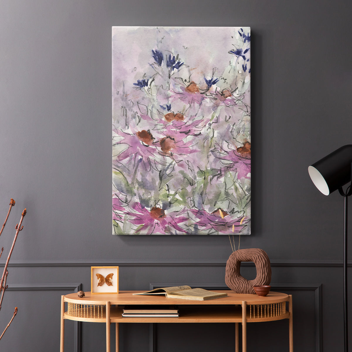 Floral Entertainment II - Canvas Art Print