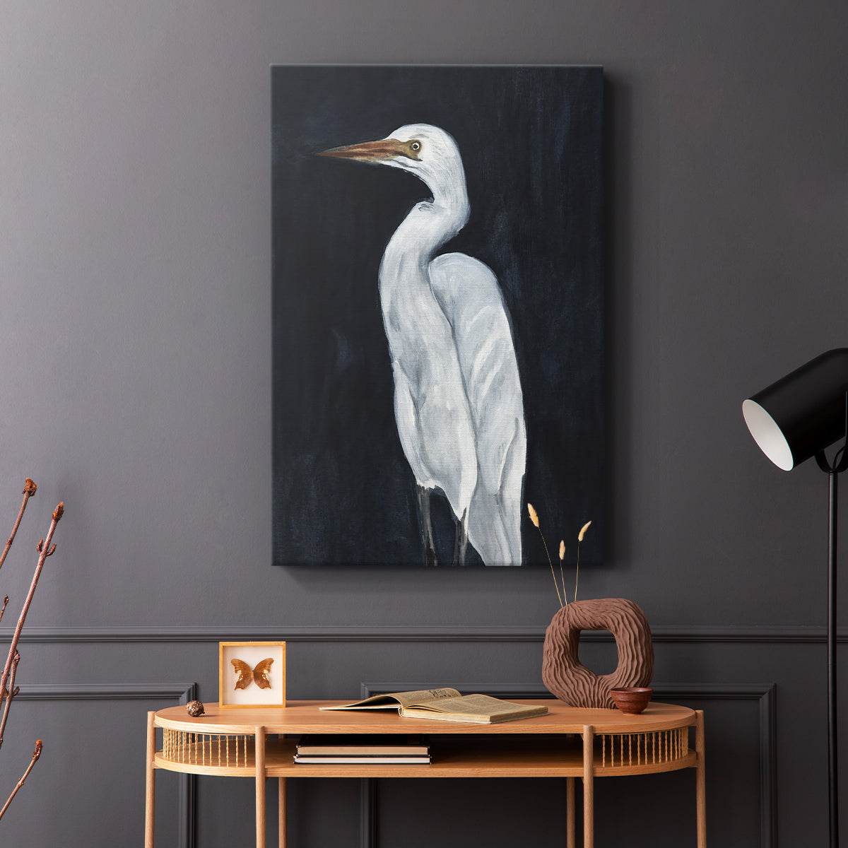 Calm Great Egret I - Canvas Art Print