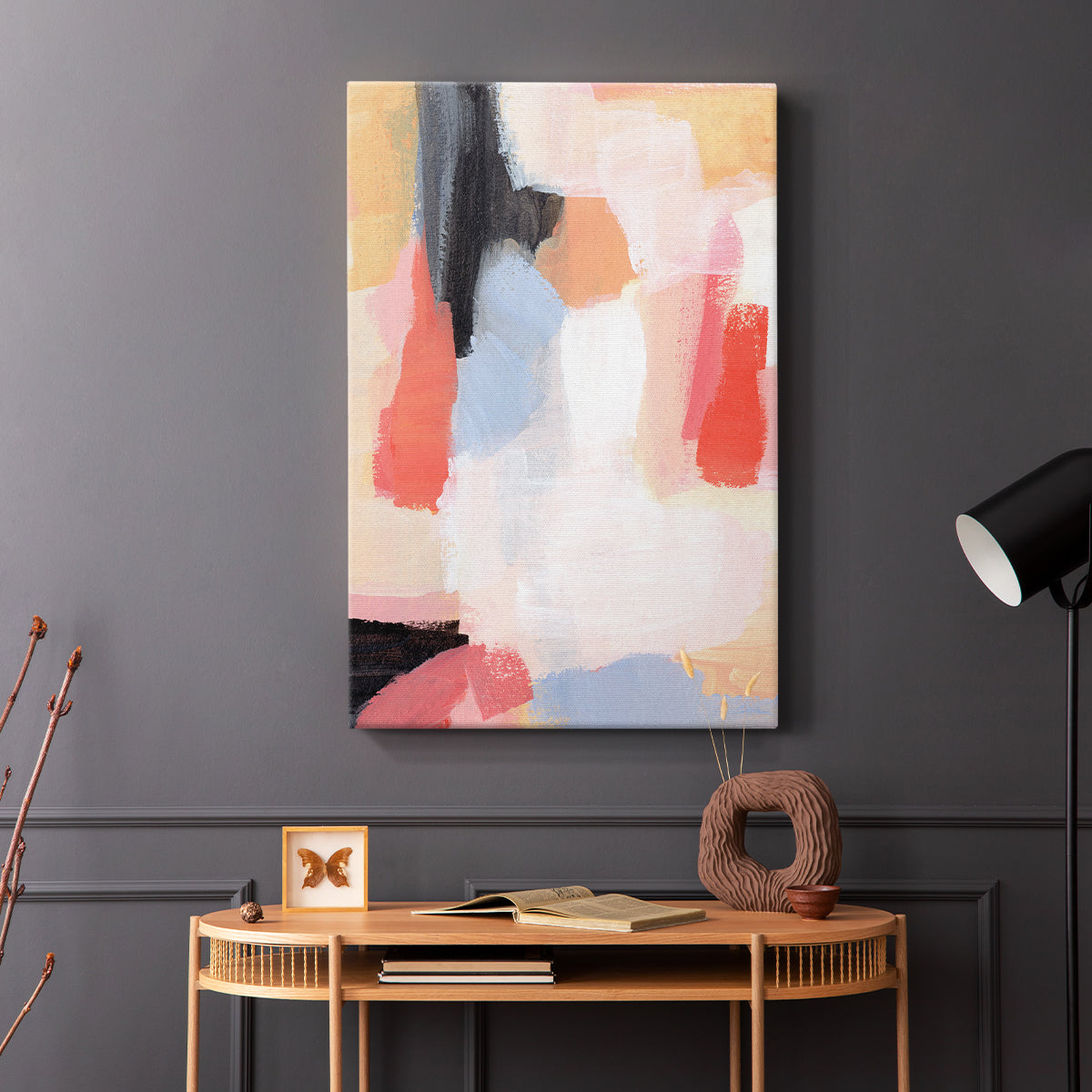 Aerial Scarlet II - Canvas Art Print
