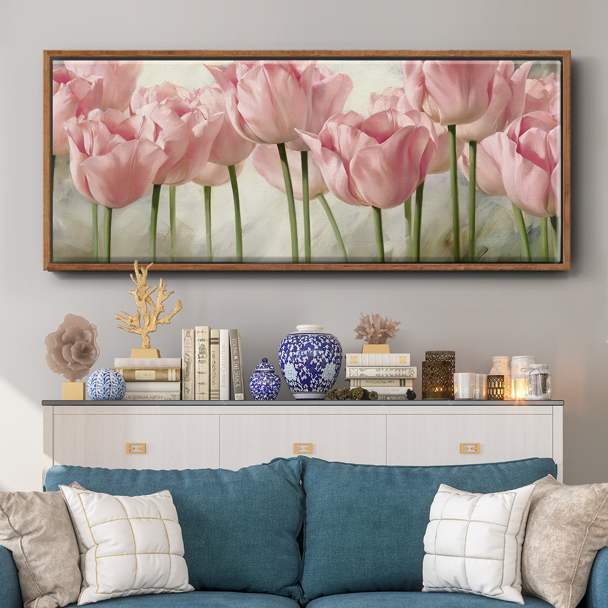 Nature Inspired I - Floater Framed Canvas Print