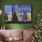 Holiday Night Collection A - Framed Gallery Wrapped Canvas in Floating Frame