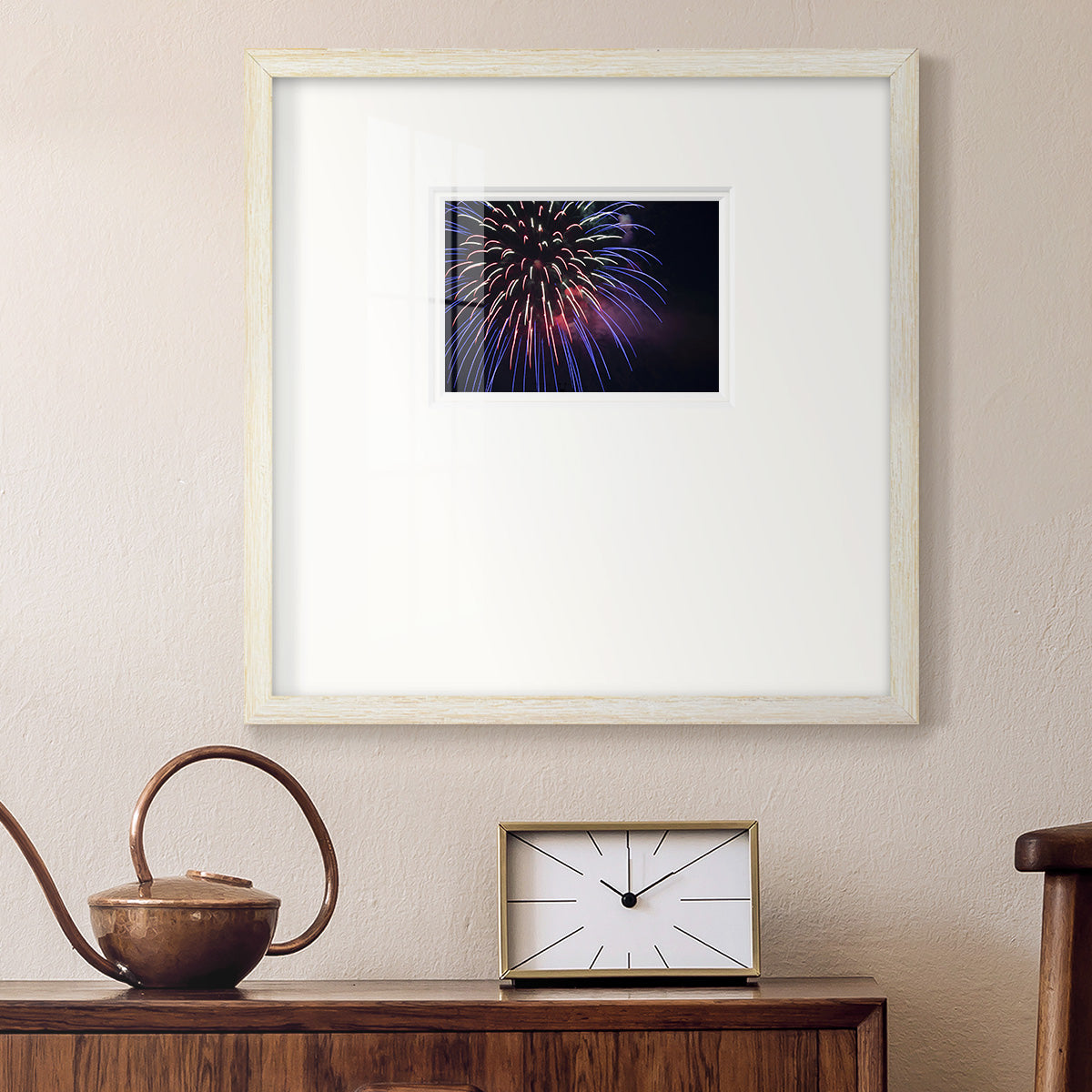 Sky Flower Premium Framed Print Double Matboard