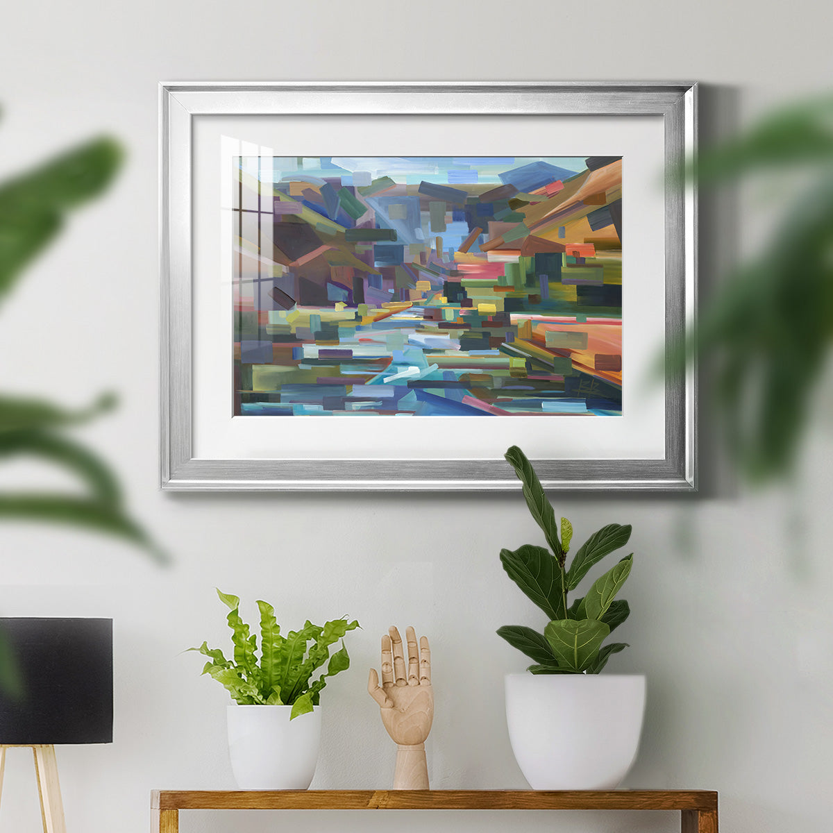 Pieces of Yakima Canyon - Modern Framed Art Print