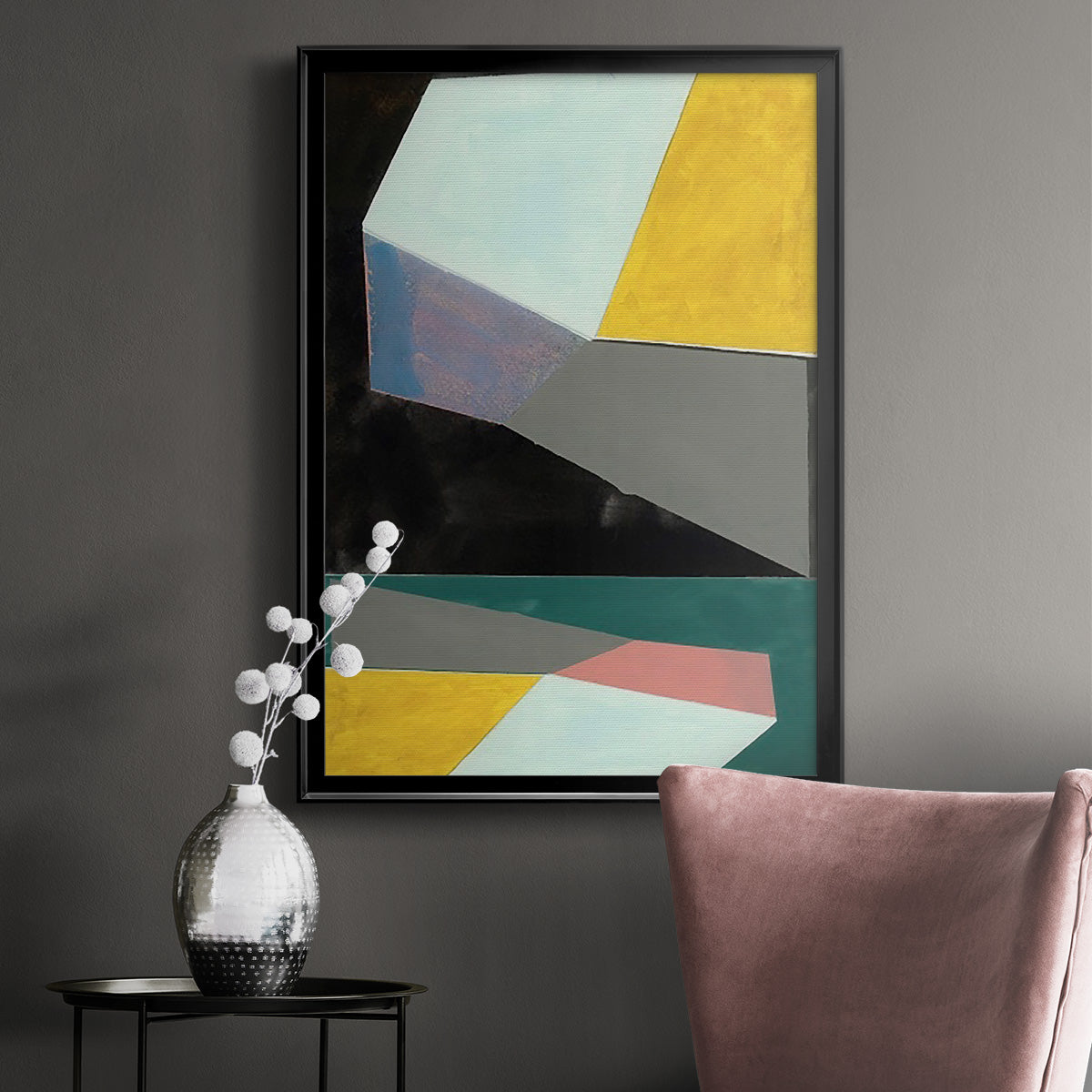 Chop II - Modern Framed Canvas Print