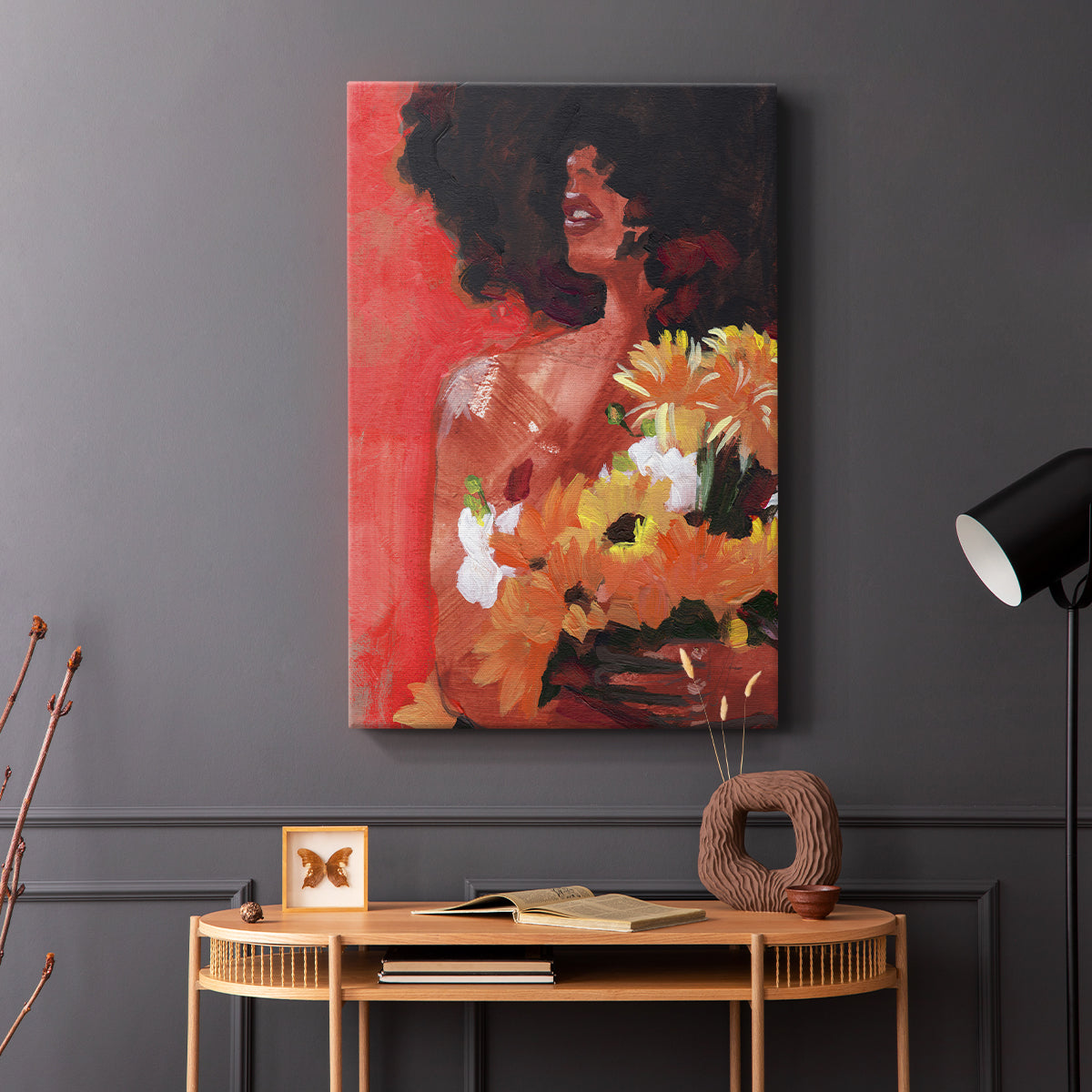 Through the Flowers I - Canvas Art Print