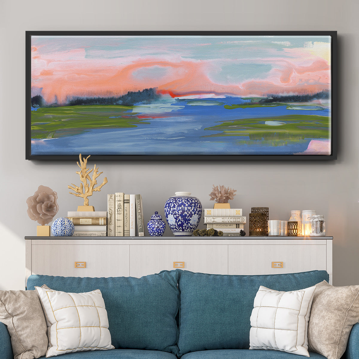 Kattskill Bay I - Floater Framed Canvas Print
