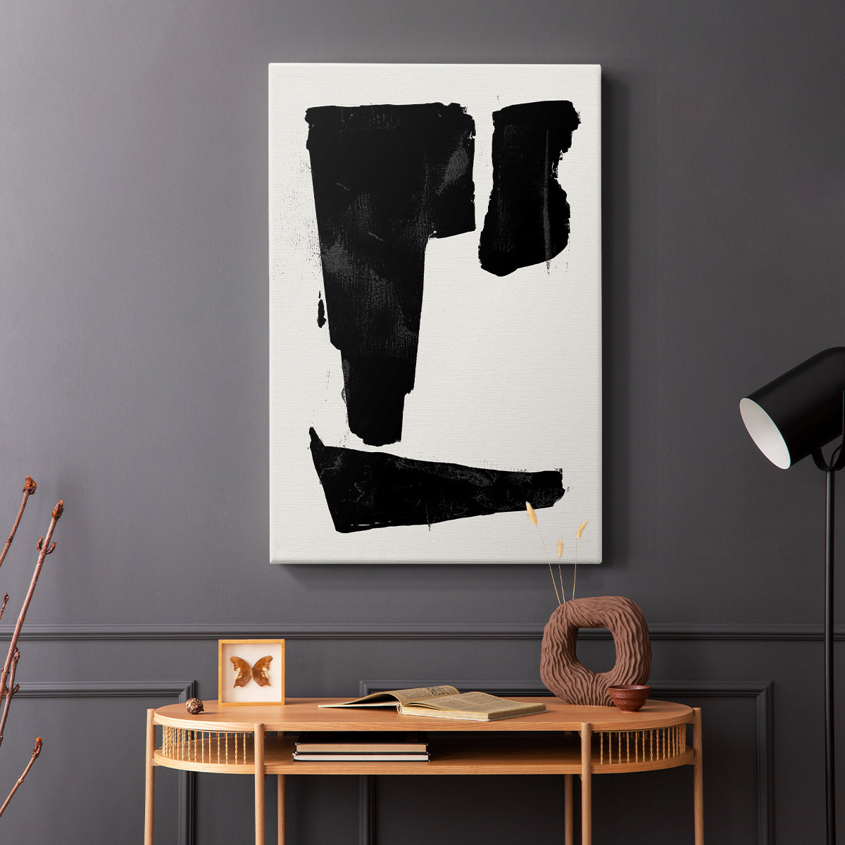 Triple Block Print I - Canvas Art Print