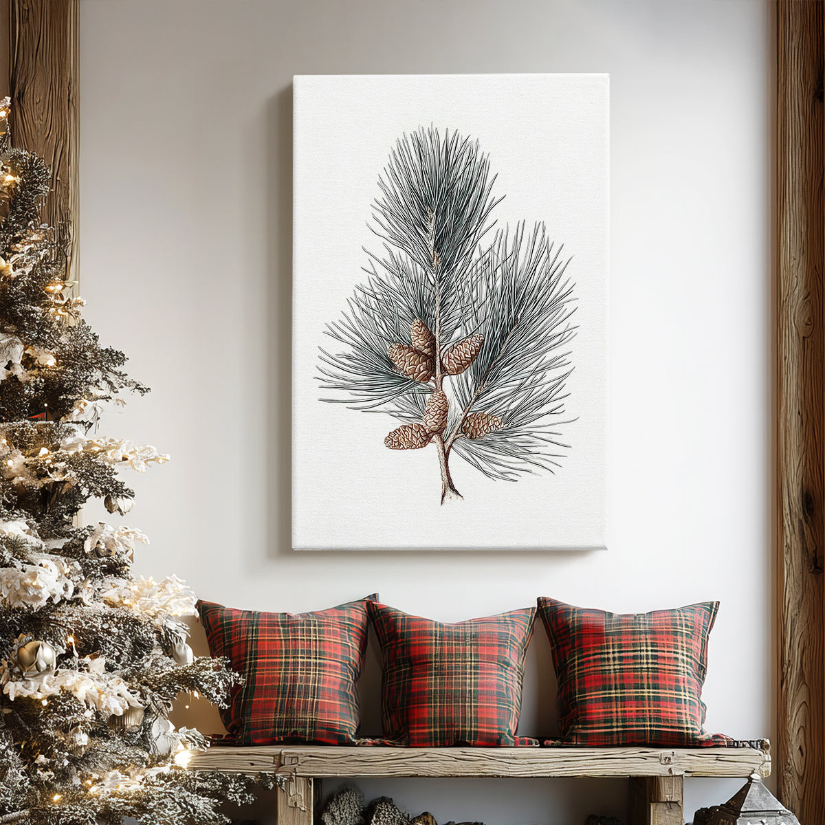 Frostlit Night Carol - Canvas Art Print