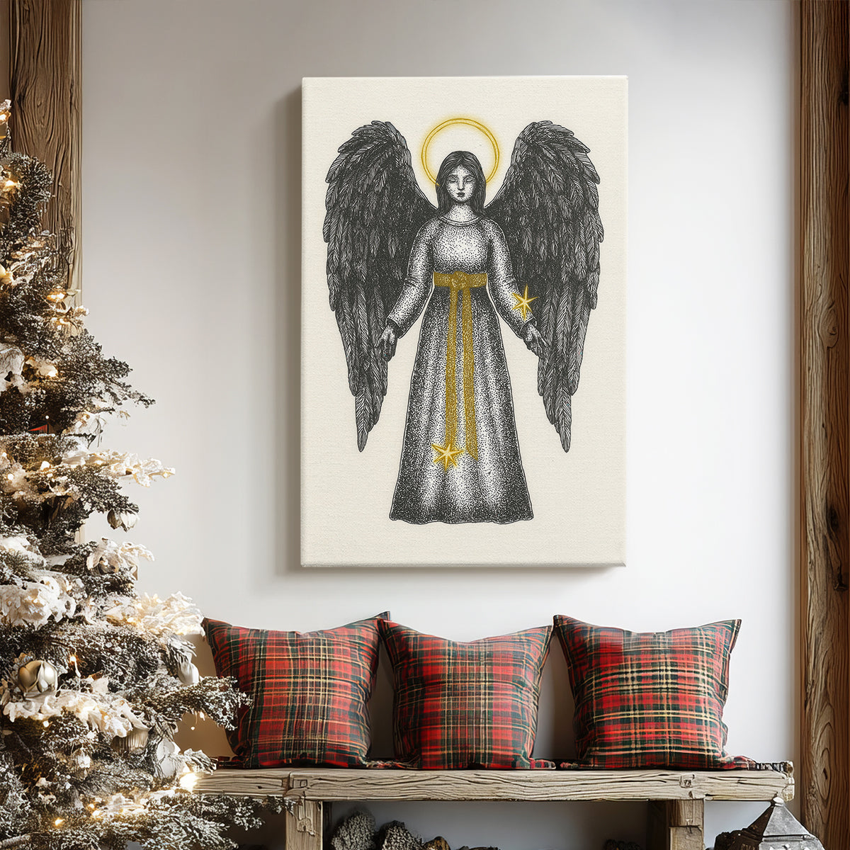 Pearled Manger Parish - Canvas Art Print