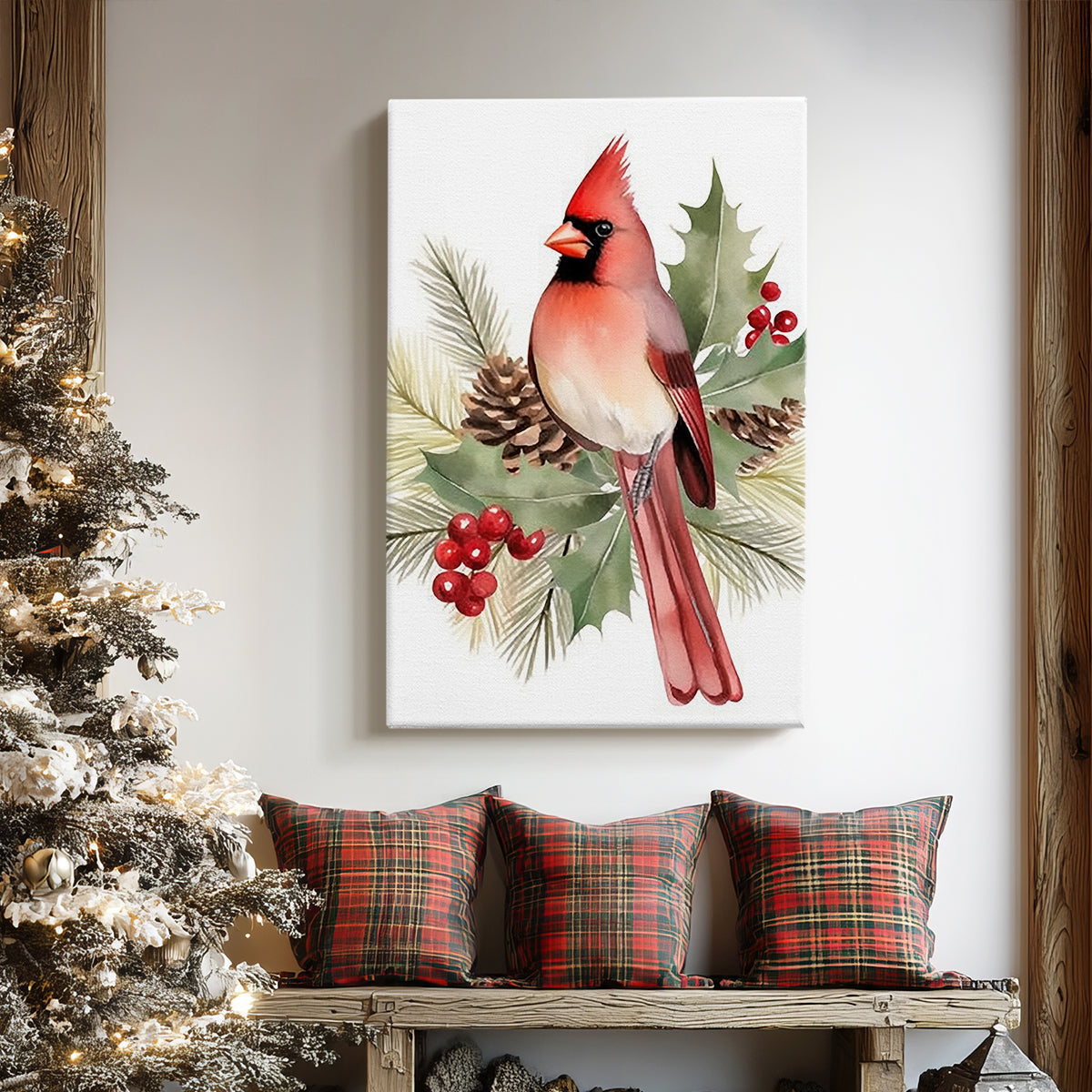 Tinsel-Gold Carol - Canvas Art Print