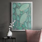 Blue Orbs II - Modern Framed Canvas Print