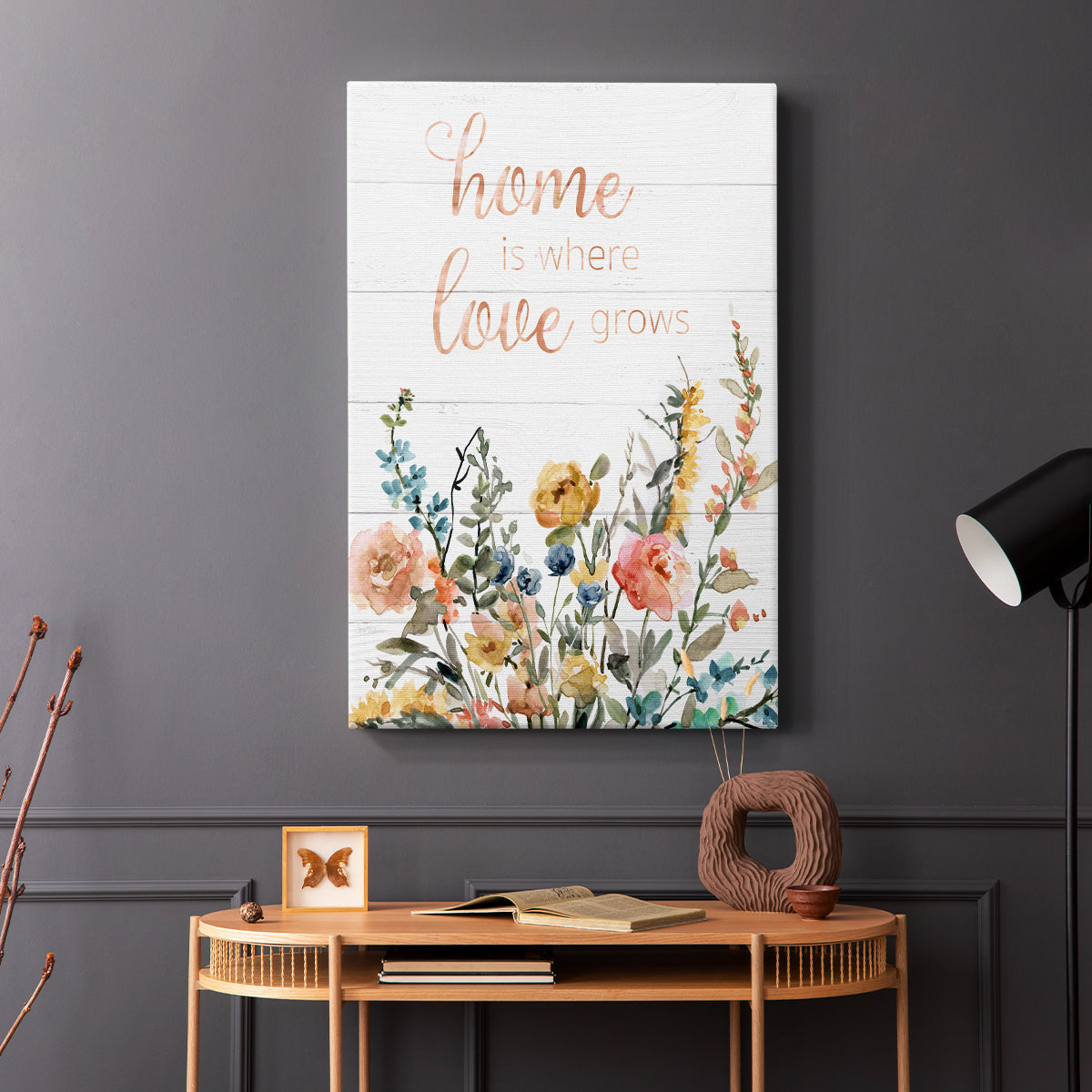 Home is Where Love Grows - Canvas Art Print