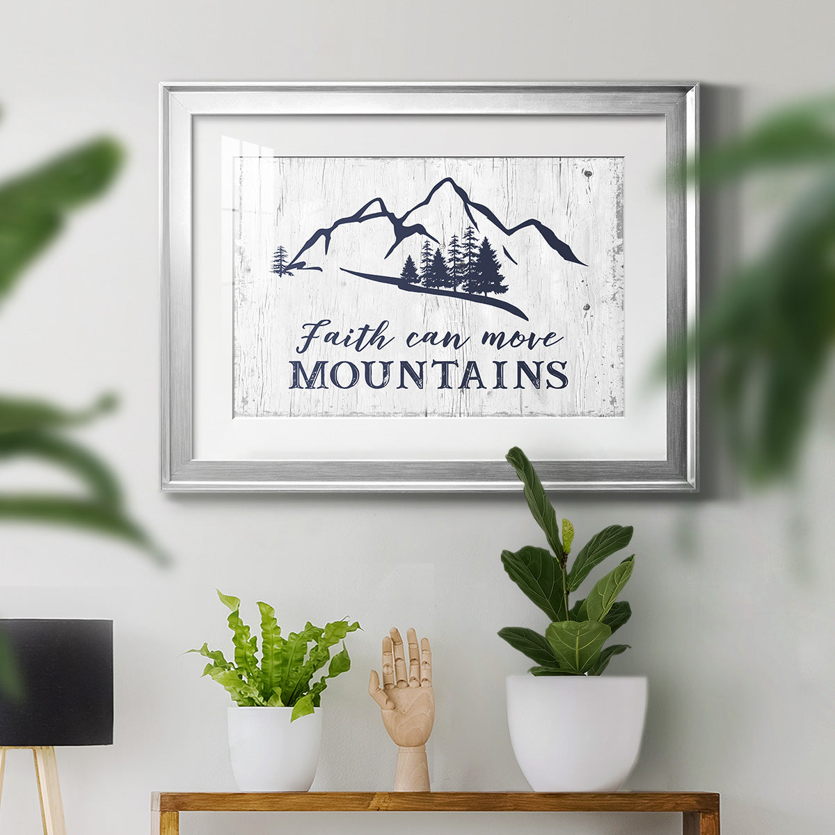 Move Mountains - Modern Framed Art Print
