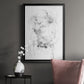 Graphite Abstract IV - Modern Framed Canvas Print