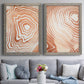 Wood Grain Suminagashi I - Premium Framed Canvas 2 Piece Set - Ready to Hang