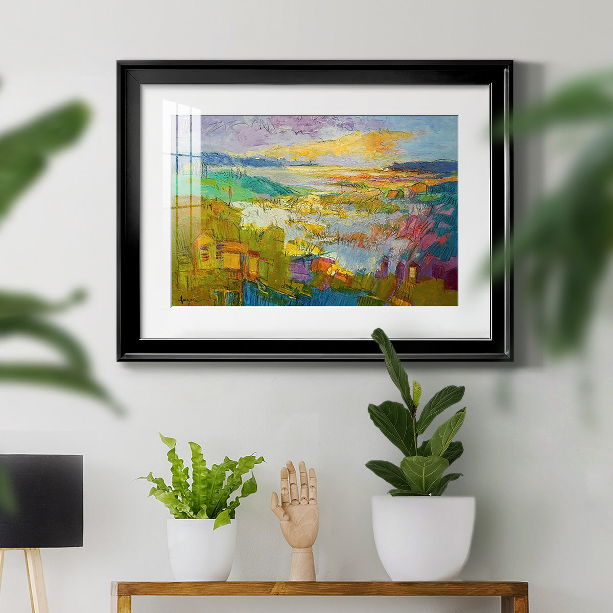 Diamond Girl Dances - Modern Framed Art Print