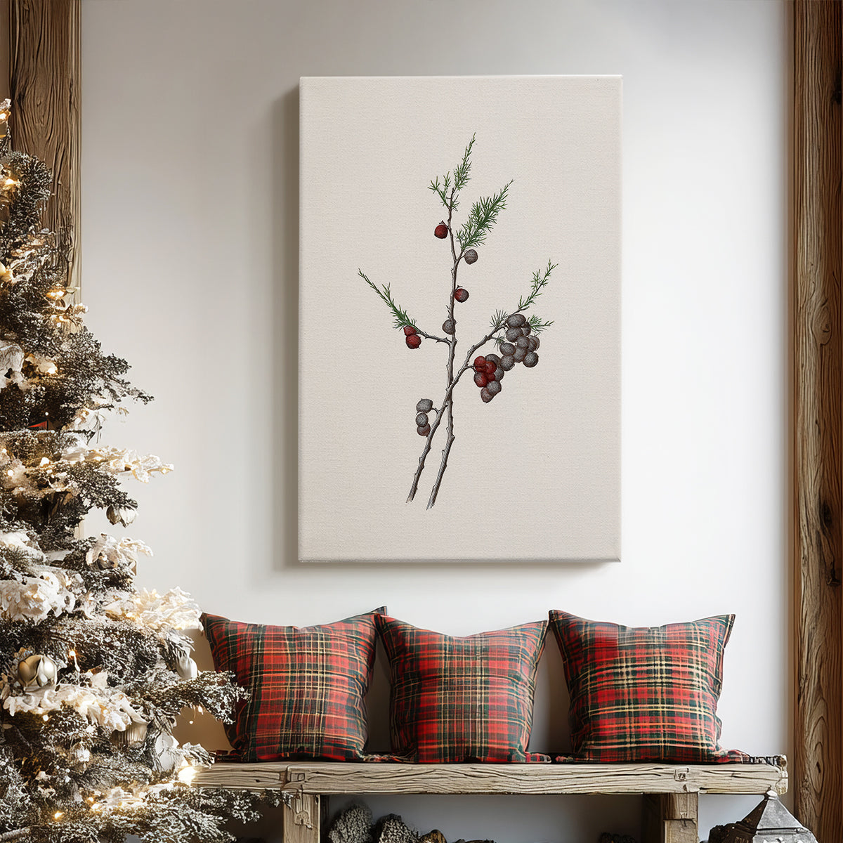Carols of Frostlit Promise - Canvas Art Print