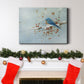 Blue Bird in Winter - Premium Gallery Wrapped Canvas  - Ready to Hang