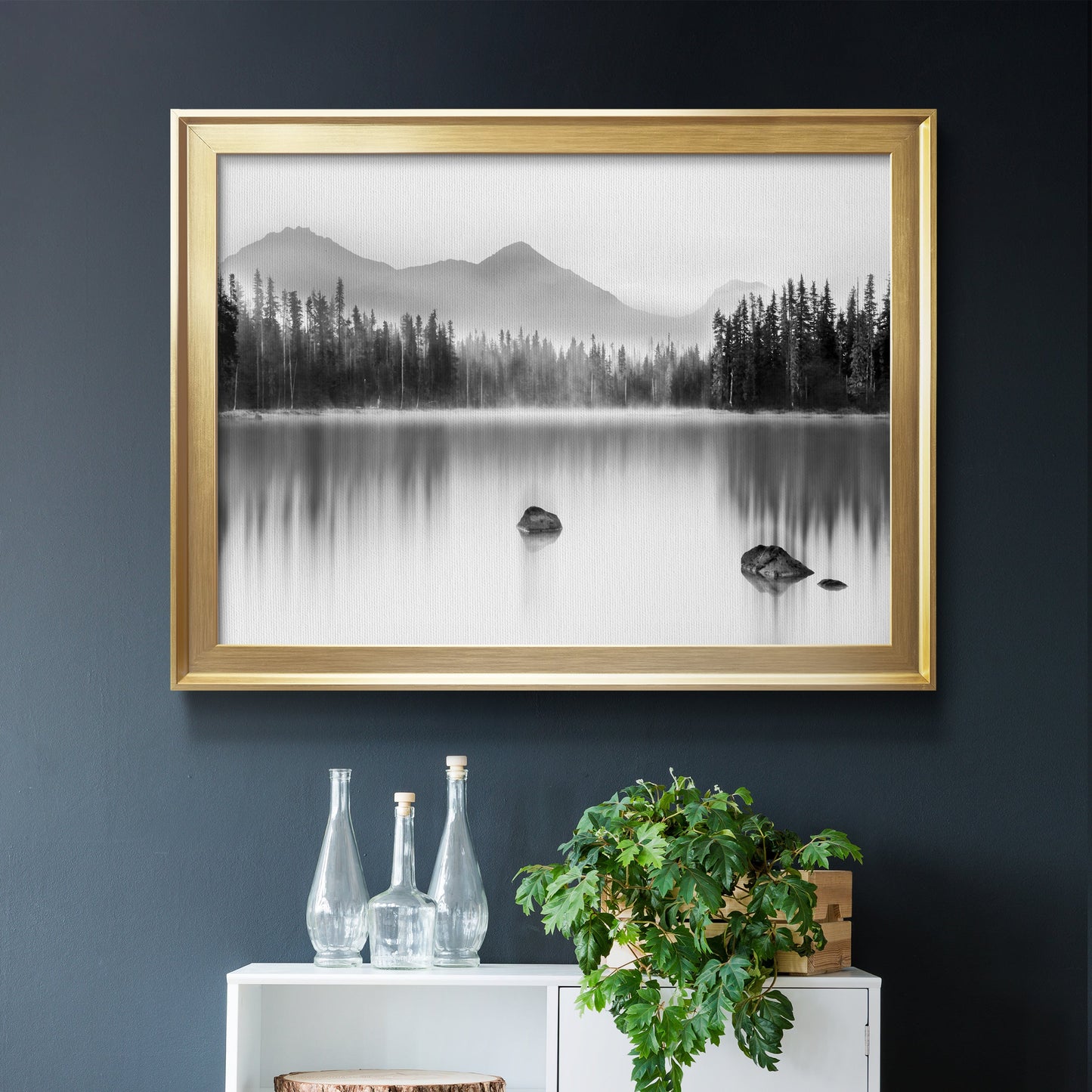 Mountain Reflection Premium Classic Framed Canvas - Ready to Hang