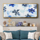 Blue Gossamer Garden V - Floater Framed Canvas Print