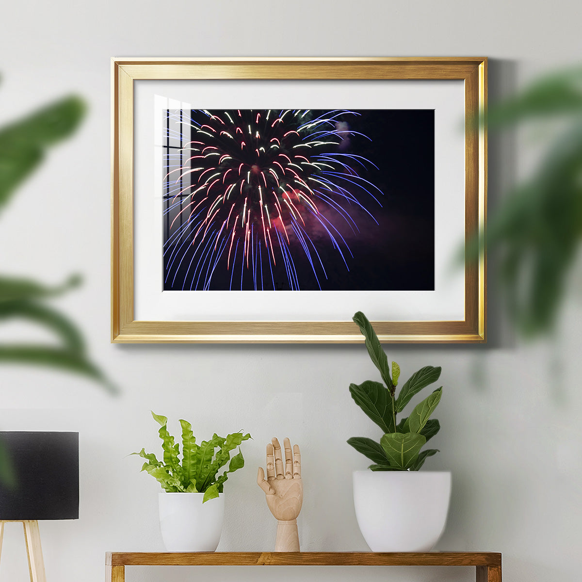 Sky Flower - Modern Framed Art Print