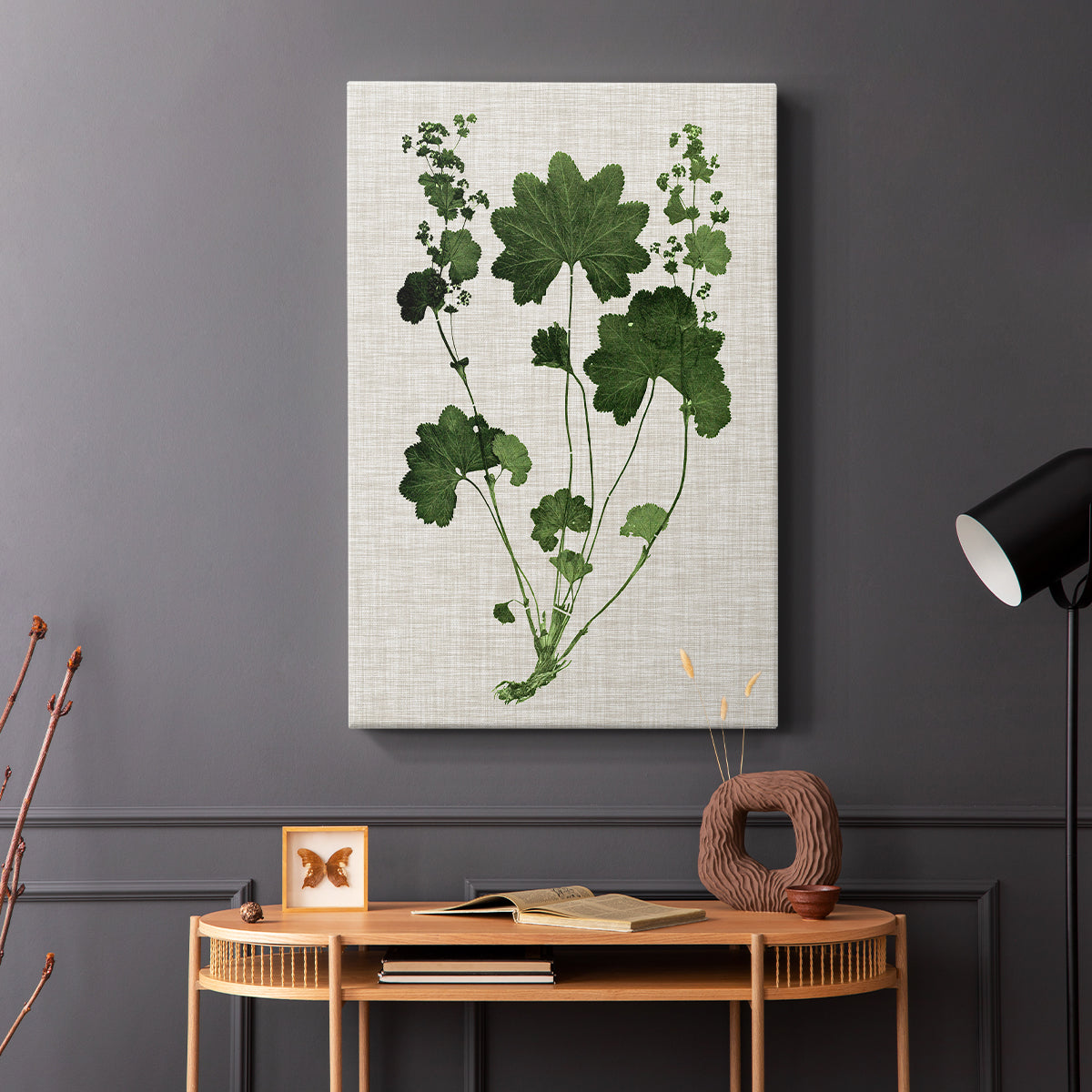 Forest Foliage on Linen IV - Canvas Art Print