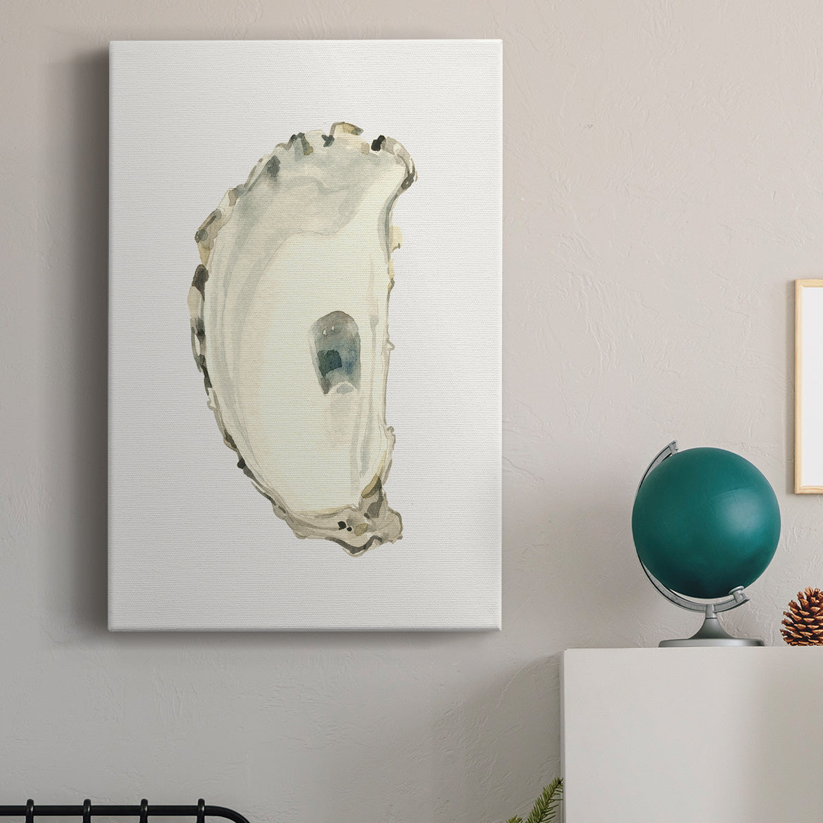 Neutral Oyster Study II  Premium Gallery Wrapped Canvas - Ready to Hang