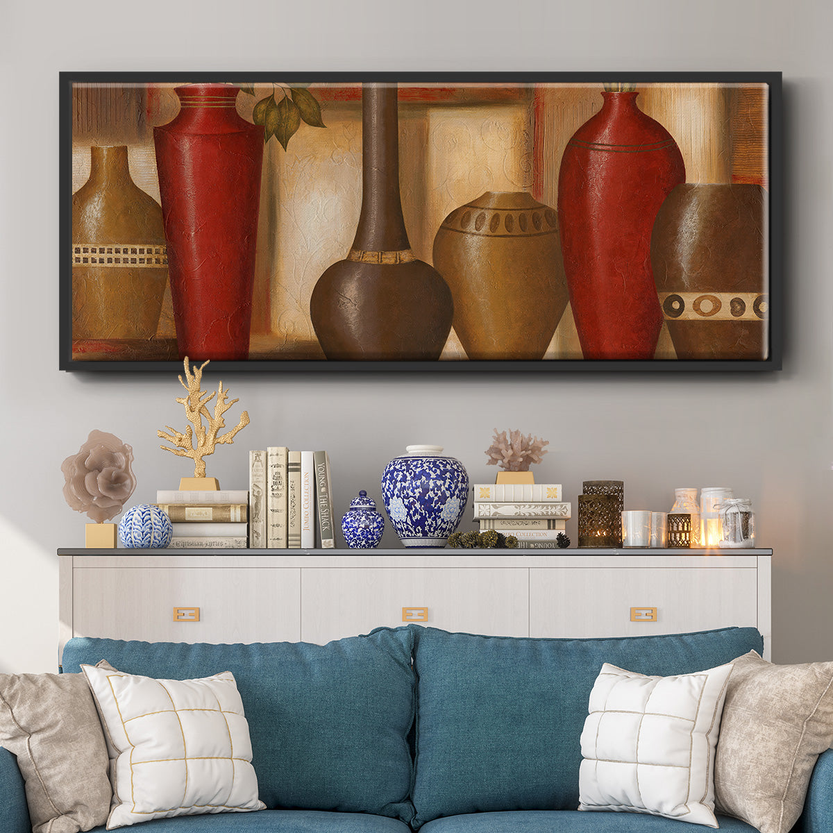 World Spice Revisited - Floater Framed Canvas Print