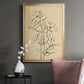 Magnolia Sketch I - Modern Framed Canvas Print