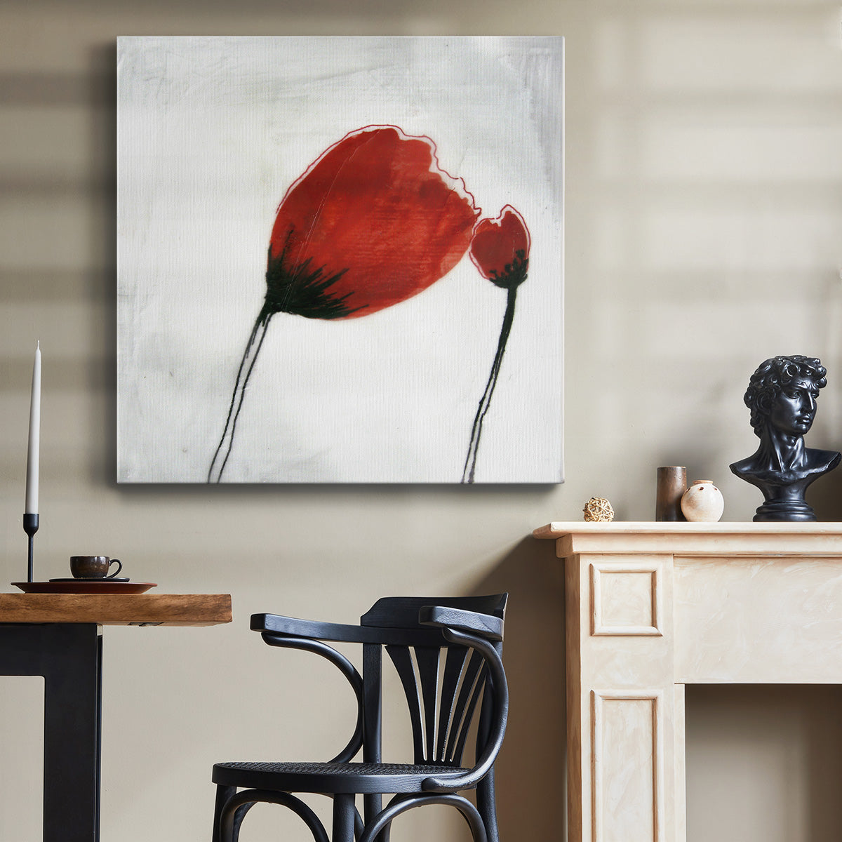 Red Drops IV - Canvas Art Print