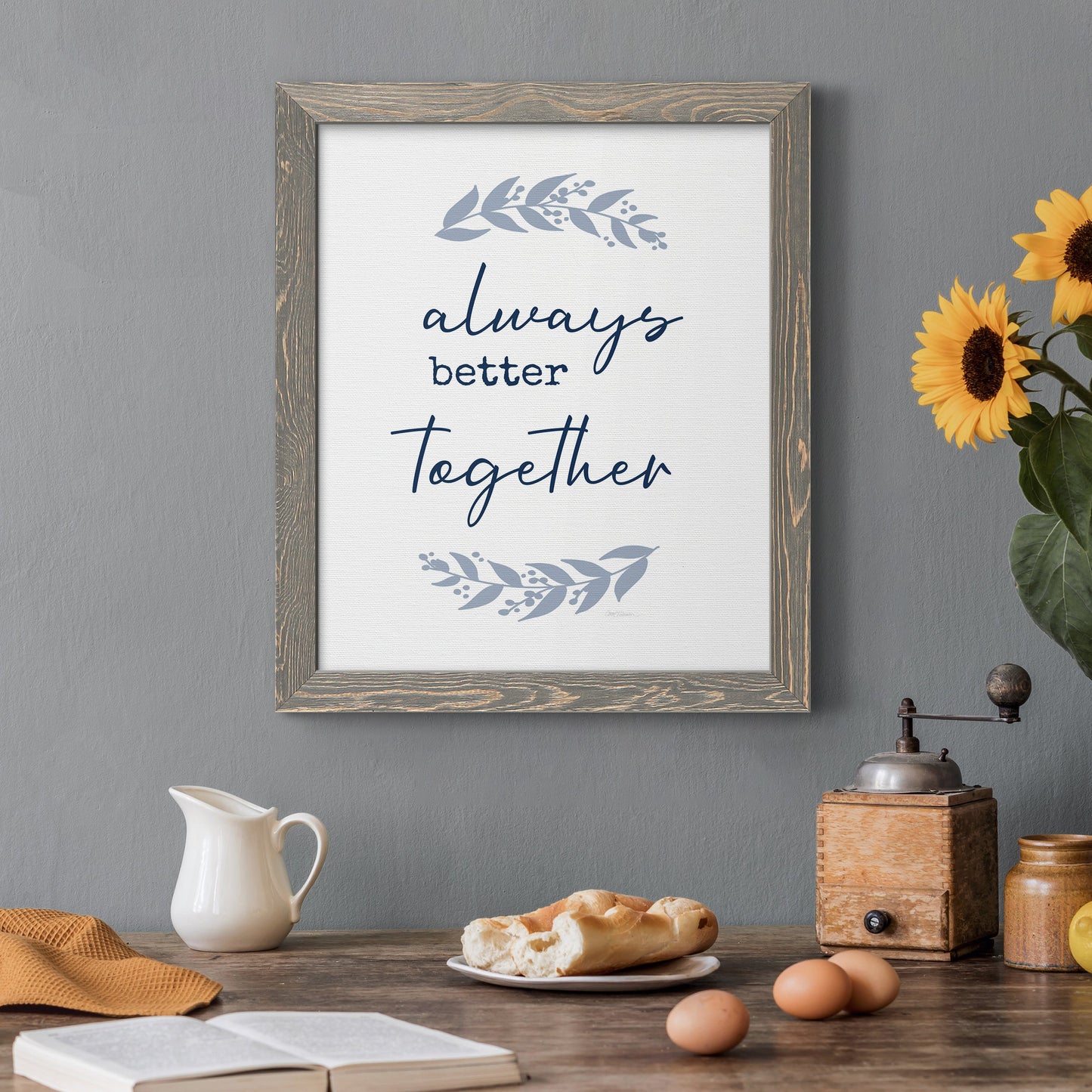 Always Together - Premium Canvas Framed in Barnwood - Ready to Hang