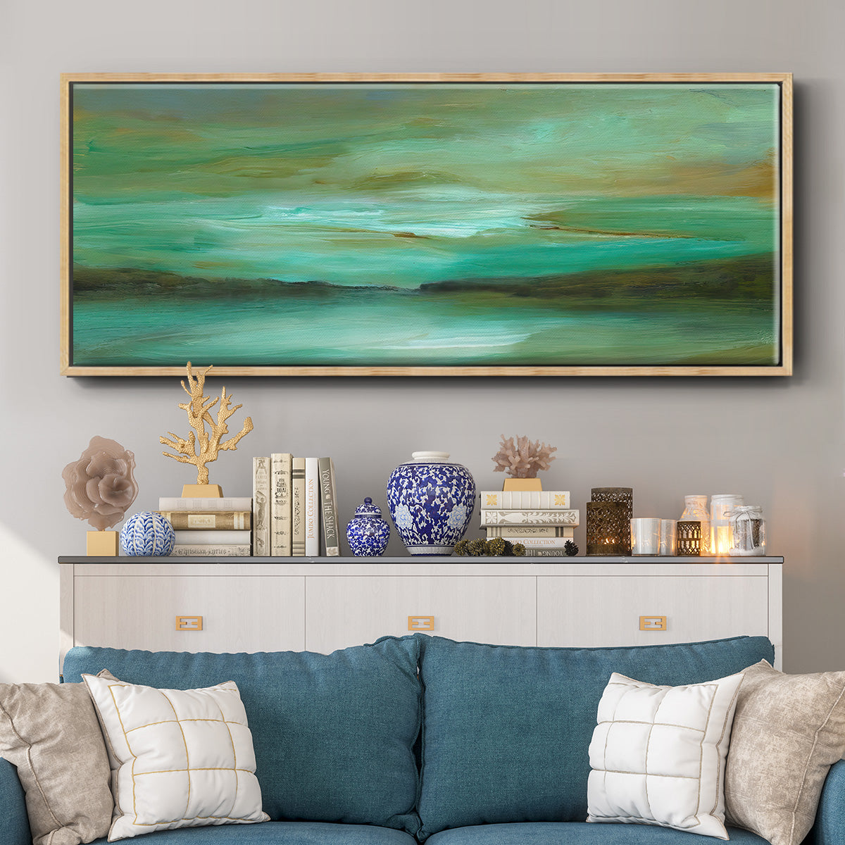 Hidden Cove - Floater Framed Canvas Print