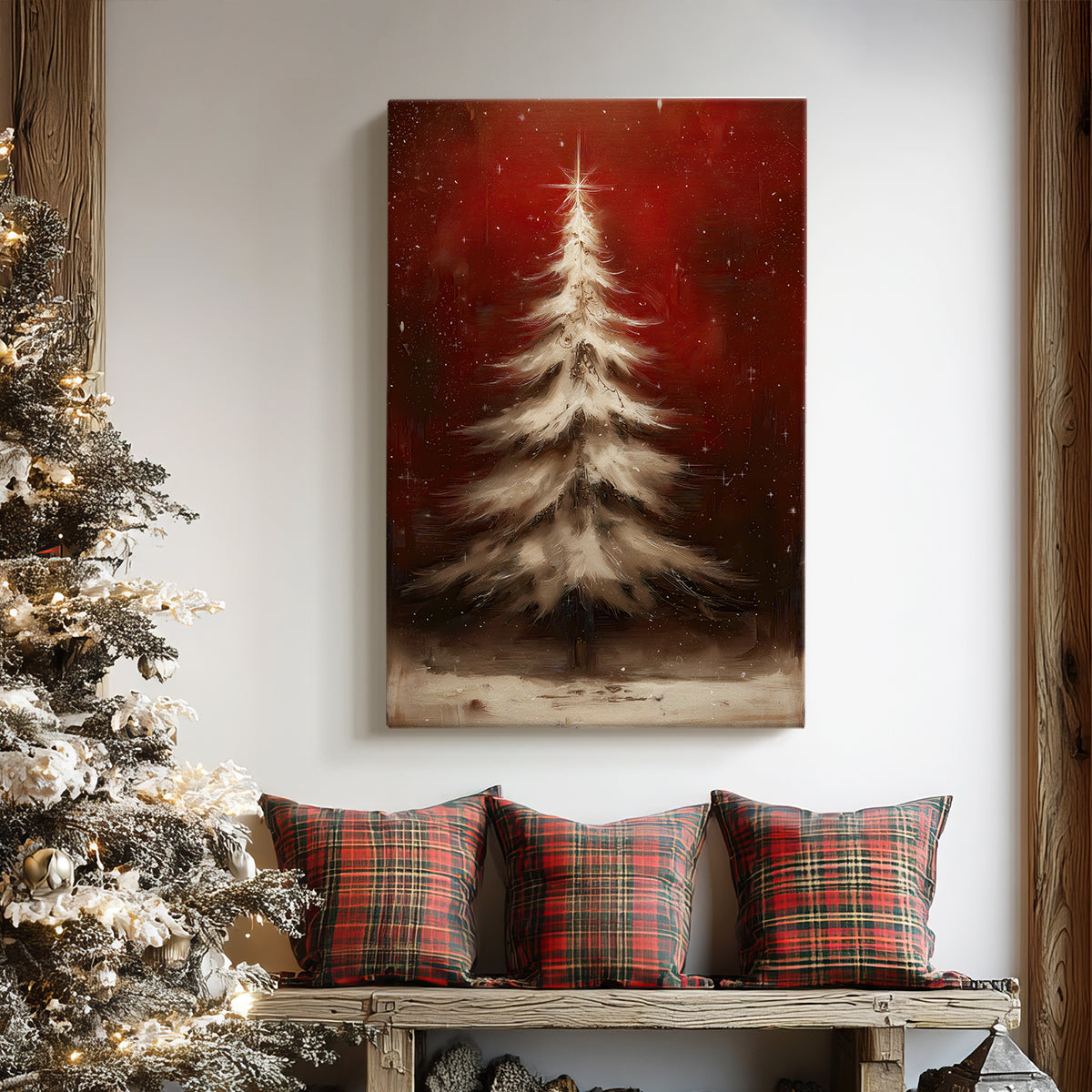 Fireside Dusk Square - Canvas Art Print
