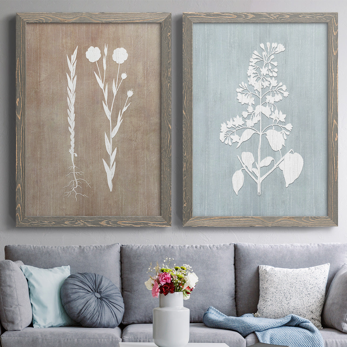 Botany Beauty III - Premium Framed Canvas 2 Piece Set - Ready to Hang