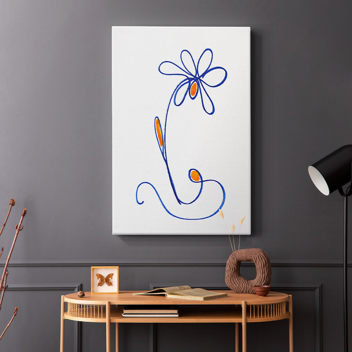 Wobbly Blooms II - Canvas Art Print
