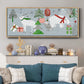 Stars & Snowflakes Collection D - Floater Framed Canvas Print