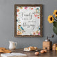Spring Bird Blessing - Barnwood Framed Canvas Print