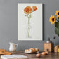 California Poppy Vase II Premium Gallery Wrapped Canvas - Ready to Hang