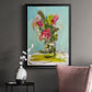 Turquoise Lilly - Modern Framed Canvas Print